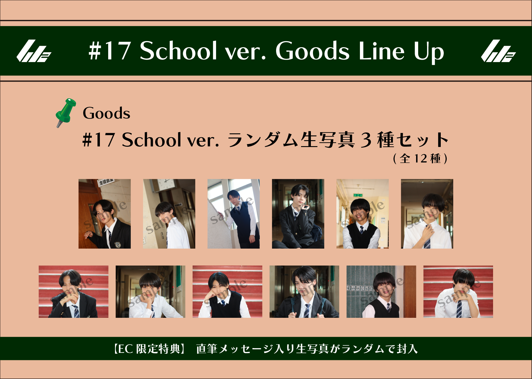 残り僅か)#17 School ver. ランダム生写真3種セット
