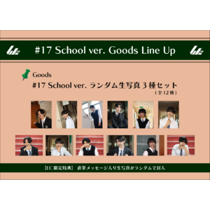 残り僅か)#17 School ver. ランダム生写真3種セット